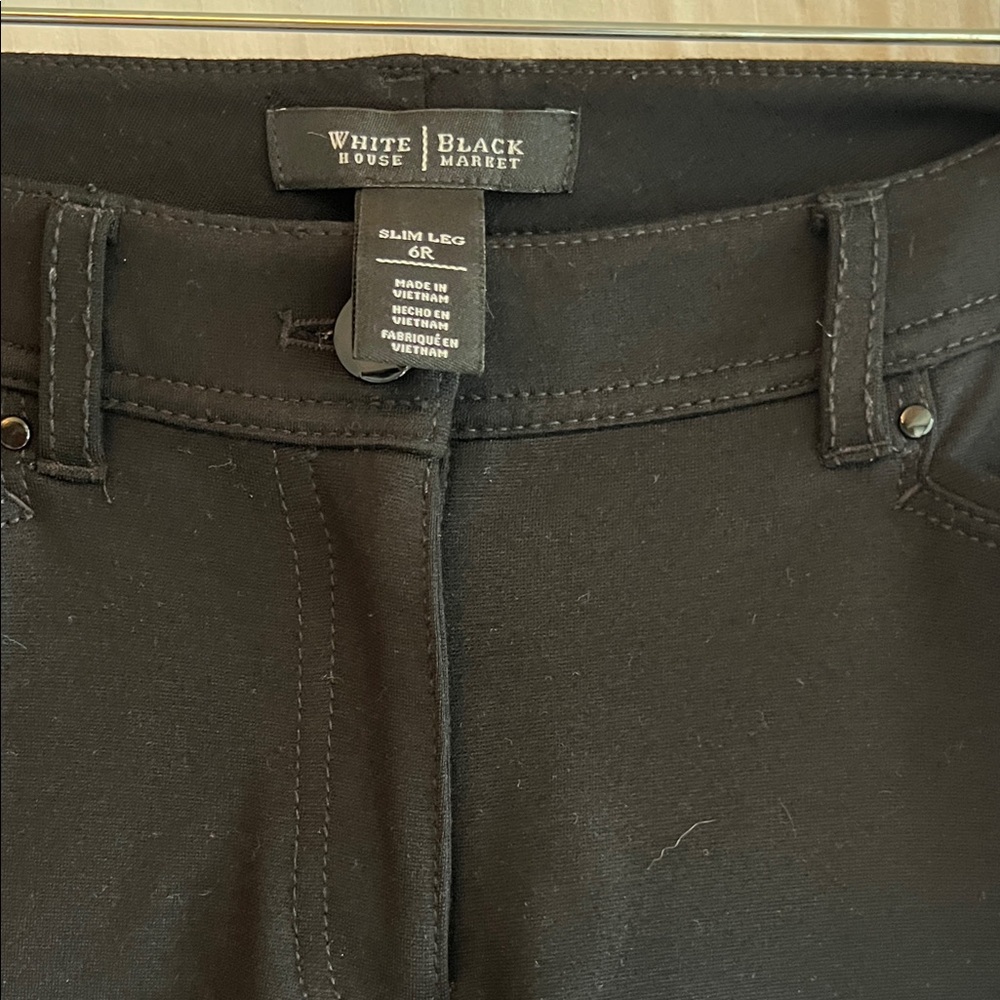 White House Black Market Dark Slim Trousers